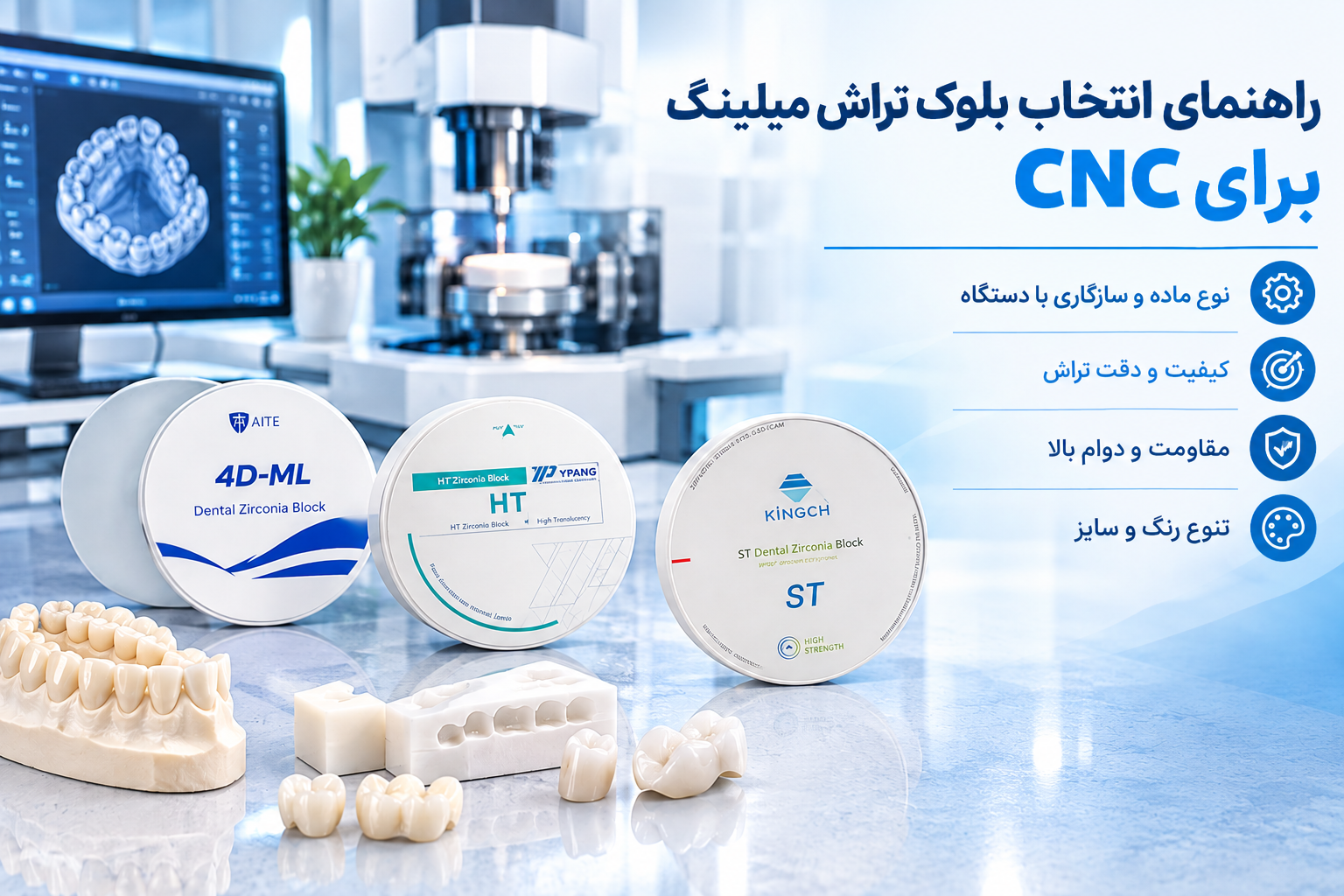 راهنمای انتخاب بلوک تراش میلینگ برای CNC