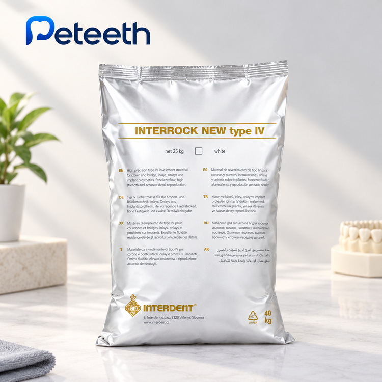 گچ ولمیکس لابراتواری دندانپزشکی اینتردنت مدل Interstone New type IV