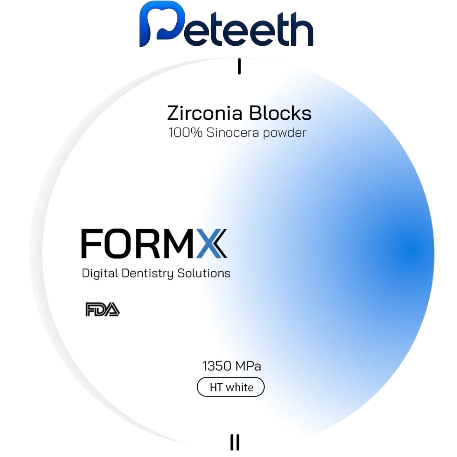 بلوک زیرکونیا فرمیکس Formx HT White