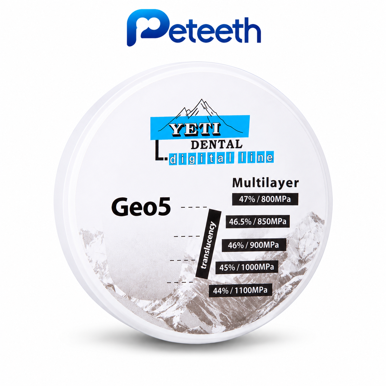 بلنک زیر کونیا  YETI Dental Geo5 Multilayer